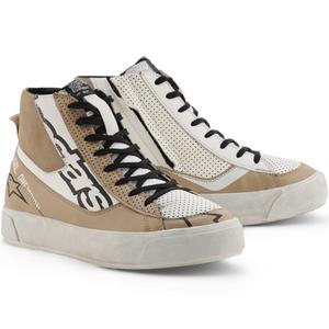 Γυναικείες μπότες μοτοσικλέτας Alpinestars Stella Stated Flair γκρι-λευκές
