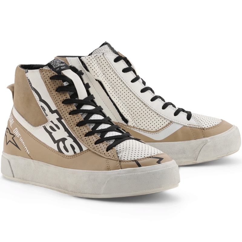 Γυναικείες μπότες μοτοσικλέτας Alpinestars Stella Stated Flair γκρι-λευκές