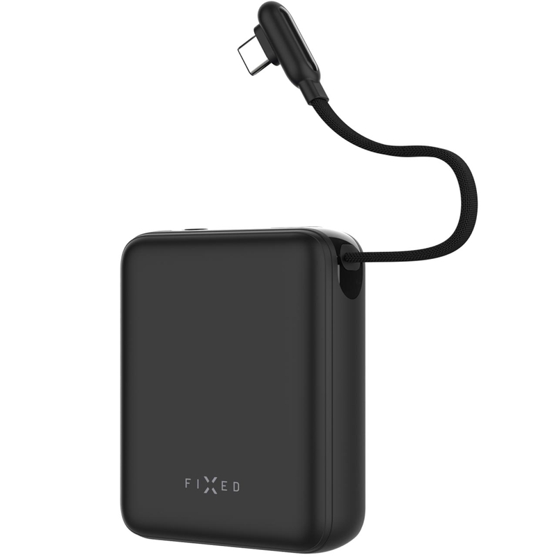 Φορτιστής μπαταρίας Fixed Zen 10 Loop 10.000 mAh 30 W με οθόνη LCD σε μαύρο χρώμα