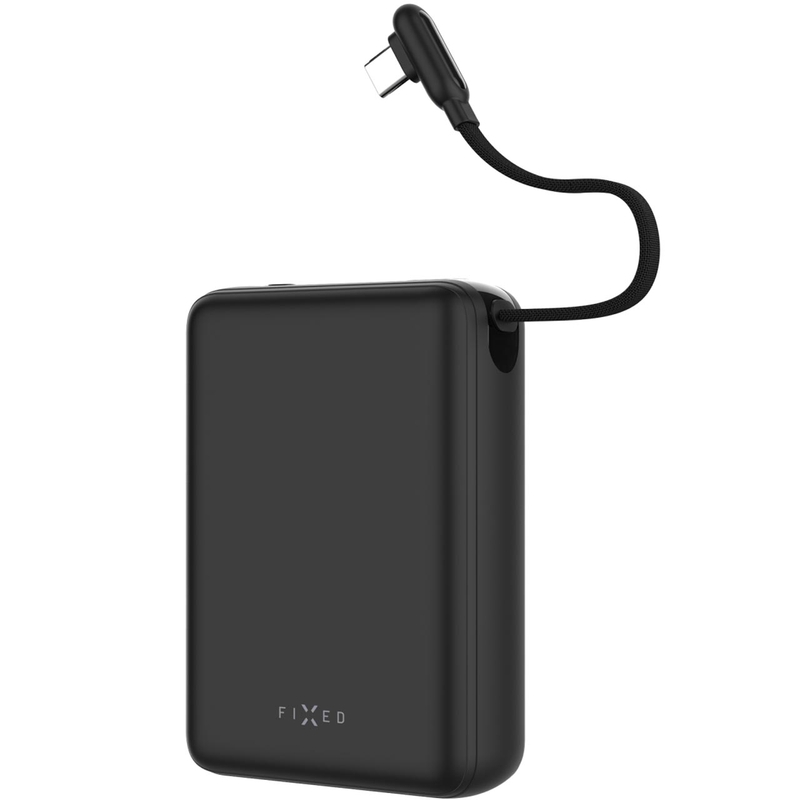 Φορτιστής FIXED Zen 20 Loop 20.000 mAh 40 W με οθόνη LCD σε μαύρο χρώμα