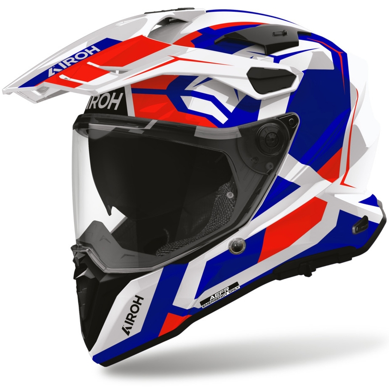 Κράνος μοτοσικλέτας Enduro Airoh Commander 2 Polar μπλε-κόκκινο