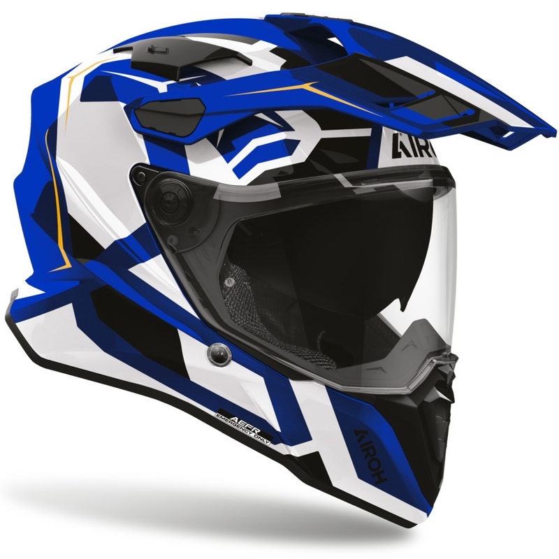 Κράνος μοτοσικλέτας Enduro Airoh Commander 2 Polar μπλε