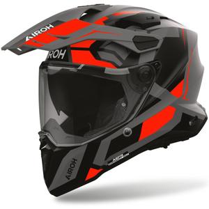Κράνος μοτοσικλέτας Enduro Airoh Commander 2 Polar ματ φθορίζον κόκκινο