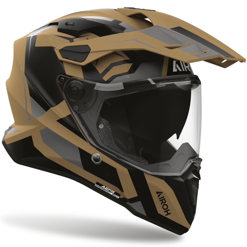 Κράνος μοτοσικλέτας Airoh Commander 2 Polar Enduro σε ματ χρώμα άμμου
