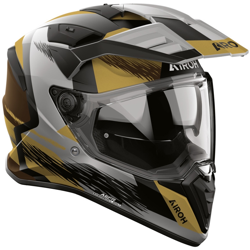 Κράνος μοτοσικλέτας Enduro Airoh BADX-X Airspeed ματ άμμου