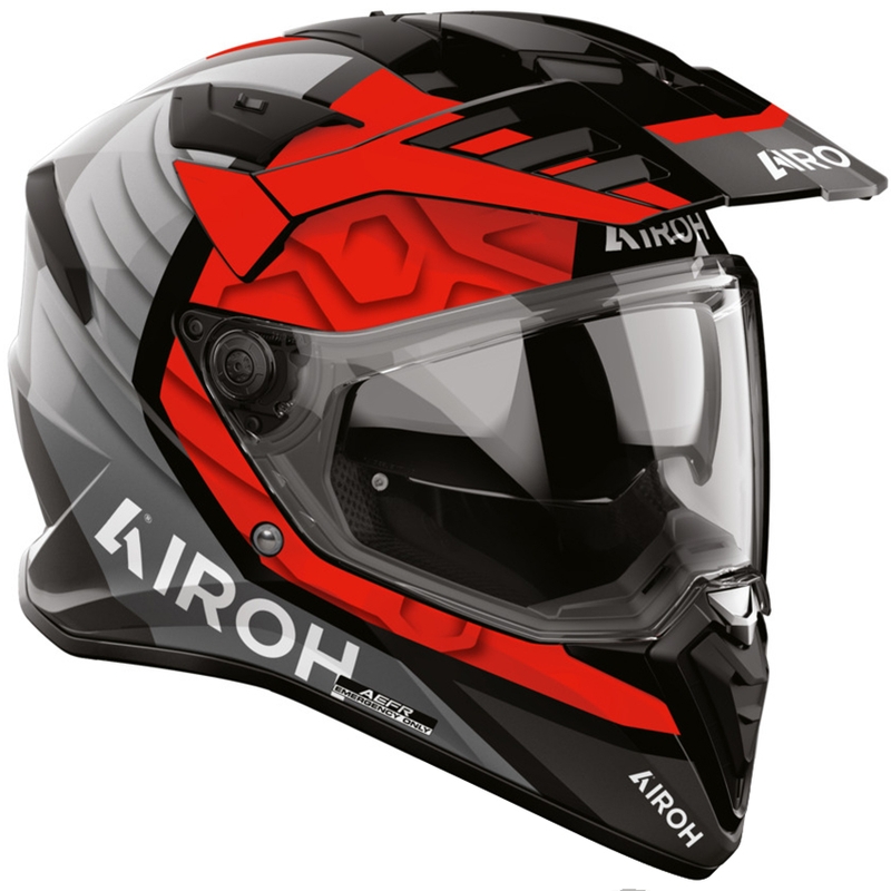Κράνος μοτοσικλέτας Enduro Airoh BADX-X Cube κόκκινο