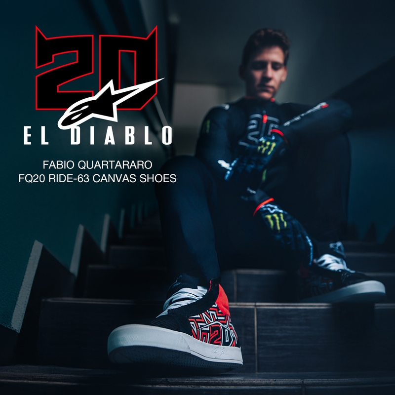 Μπότες Μοτοσικλέτας Alpinestars Ride-63 Canvas FQ20 Μαύρο-Λευκό-Κόκκινο