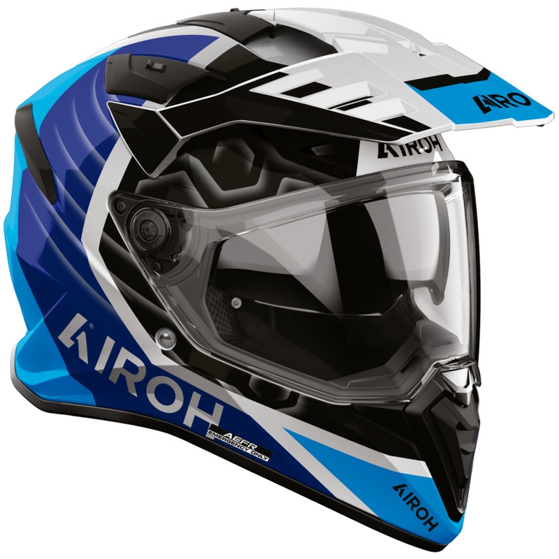 Κράνος μοτοσικλέτας Enduro Airoh BADX-X Cube μπλε