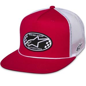 Καπέλο Alpinestars Contender Trucker κόκκινο-λευκό