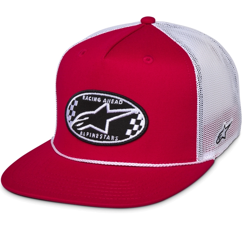 Καπέλο Alpinestars Contender Trucker κόκκινο-λευκό