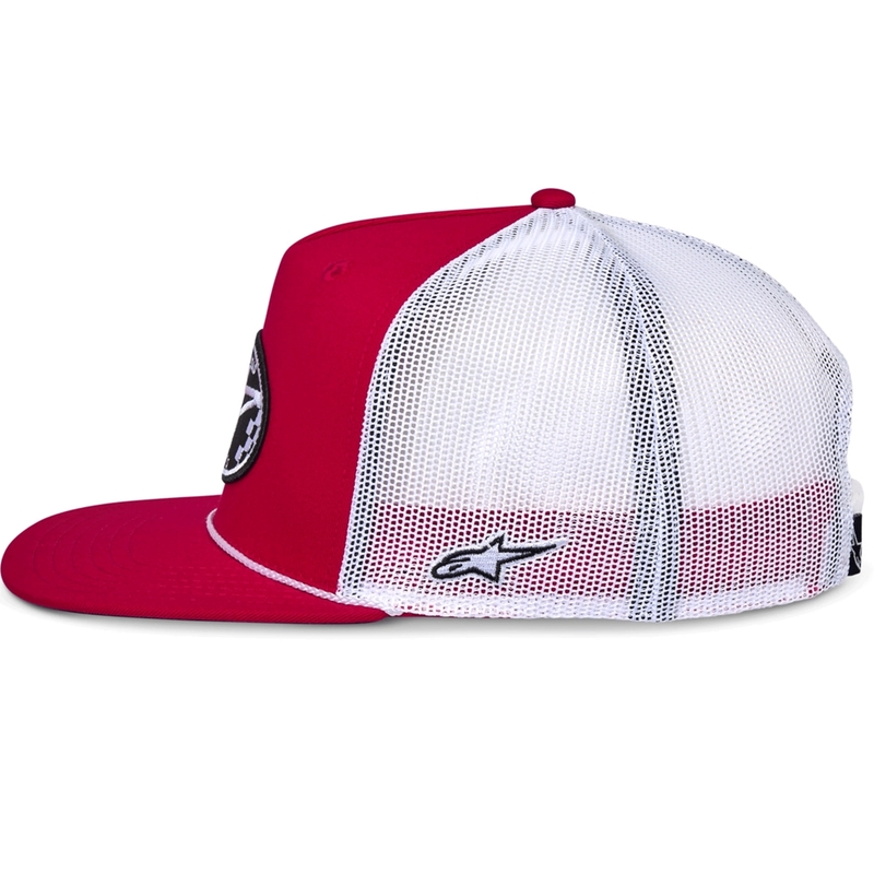 Καπέλο Alpinestars Contender Trucker κόκκινο-λευκό