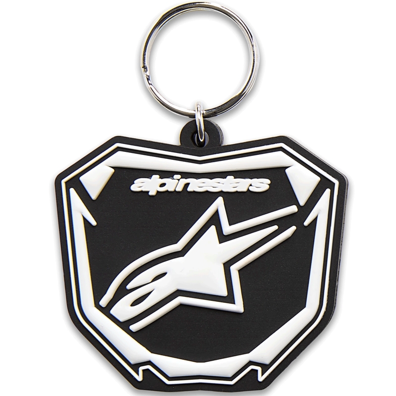 Μπρελόκ Alpinestars Plate μαύρο-άσπρο