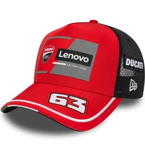 Καπάκι Ducati New Era Lenovo Bagnaia 63 μαύρο-κόκκινο