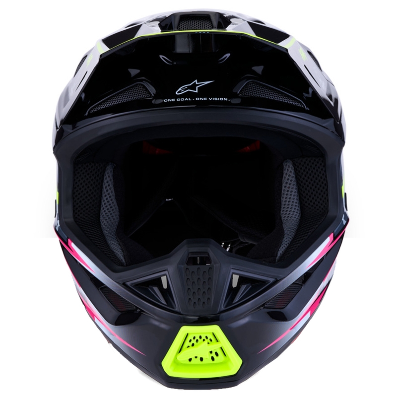 Κράνος Alpinestars Supertech S-M7 Blaster για μοτοσικλέτα Motocross, γκρι-φλουό κίτρινο