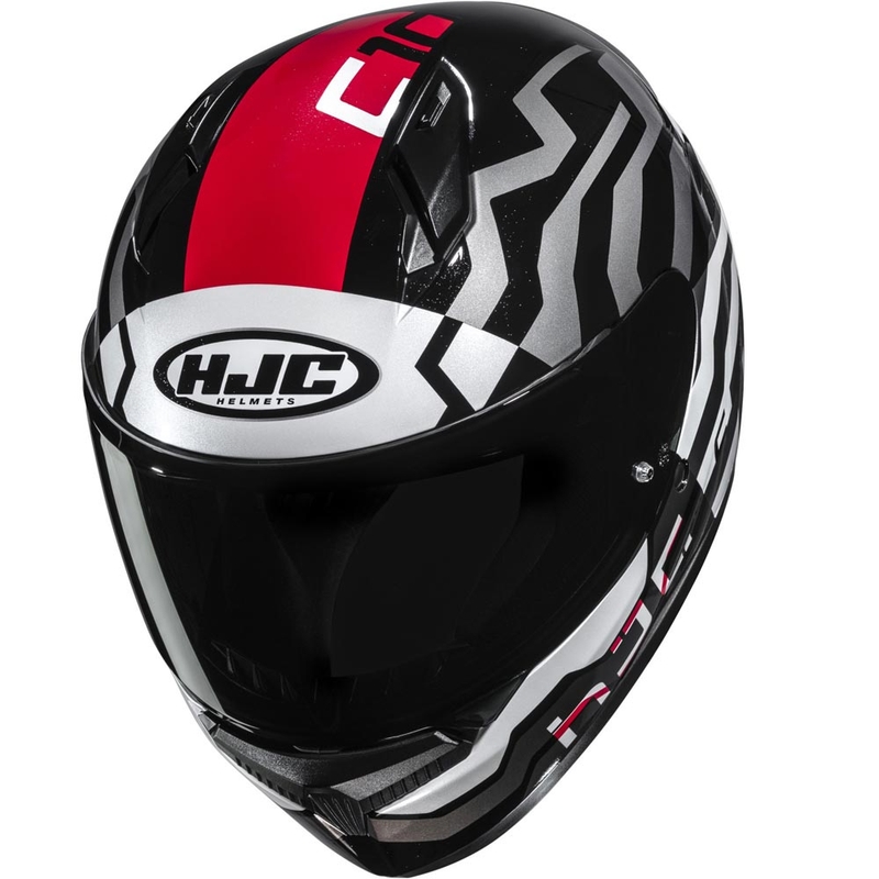 Κράνος μοτοσικλέτας HJC C10 Blade MC1 full face μαύρο-άσπρο-κόκκινο