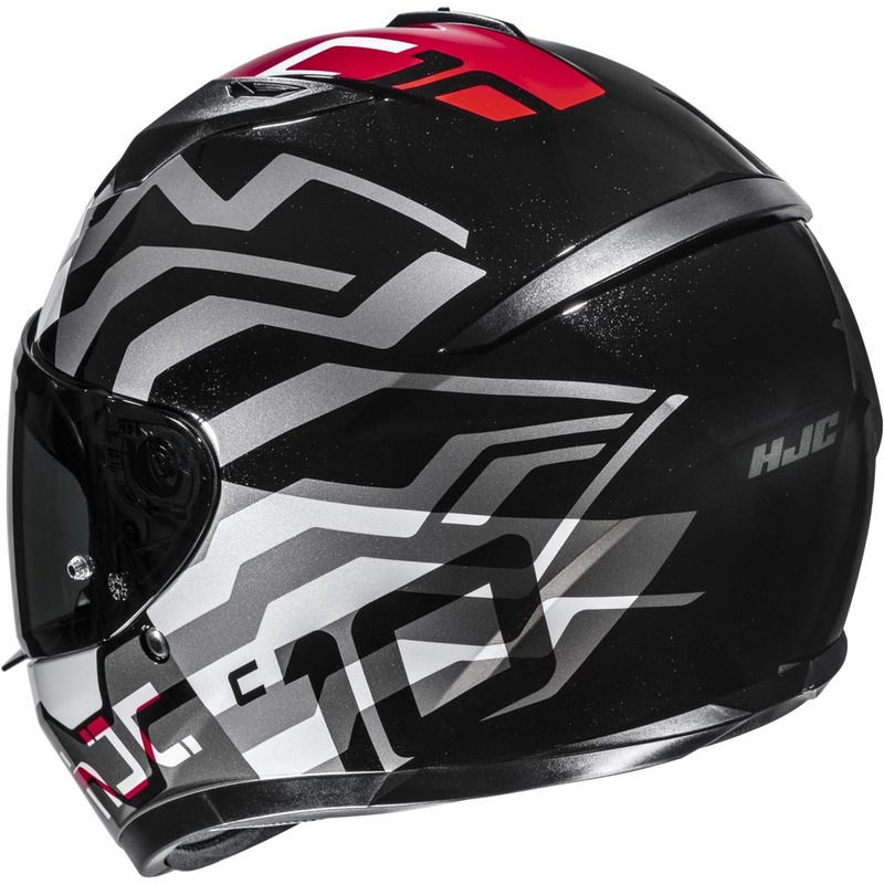 Κράνος μοτοσικλέτας HJC C10 Blade MC1 full face μαύρο-άσπρο-κόκκινο