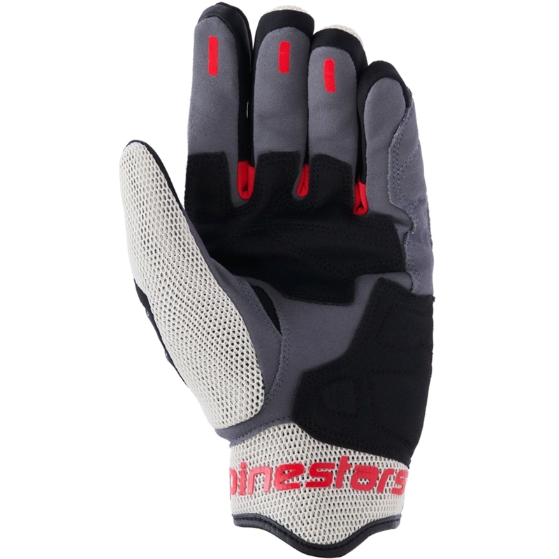 Γάντια μοτοσικλέτας Alpinestars Mogress Airflow μαύρο-κρεμ-κόκκινο
