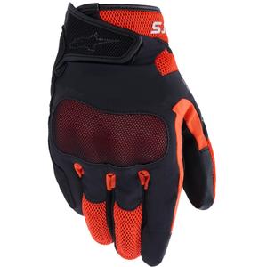 Γάντια μοτοσικλέτας Alpinestars Mogress Airflow μαύρο-κόκκινο-πορτοκαλί