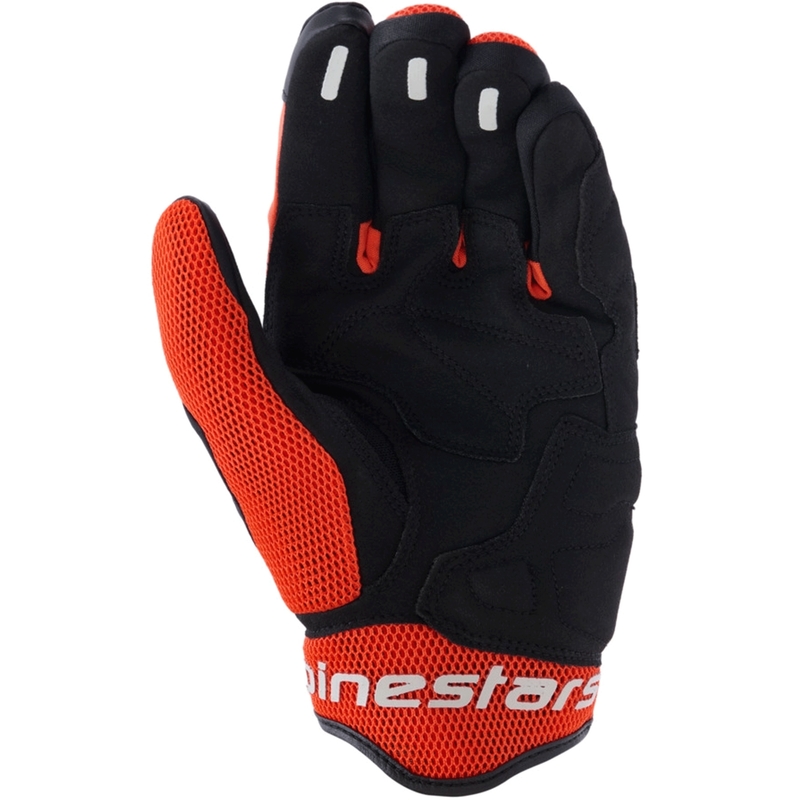 Γάντια μοτοσικλέτας Alpinestars Mogress Airflow μαύρο-κόκκινο-πορτοκαλί