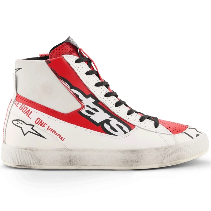 Μπότες μοτοσικλέτας Alpinestars Stated Flair λευκές-κόκκινες