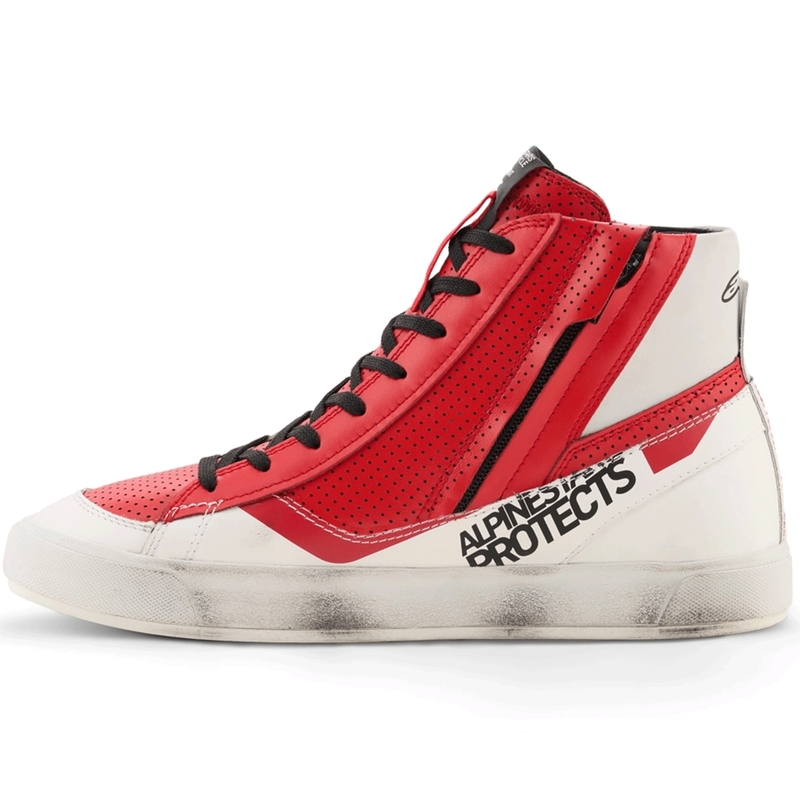 Μπότες μοτοσικλέτας Alpinestars Stated Flair λευκές-κόκκινες