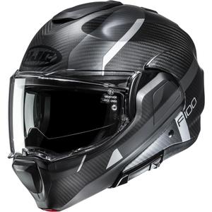 Κράνος μοτοσικλέτας HJC F100 Carbon Askan MC5SF μαύρο-γκρι-ασημί