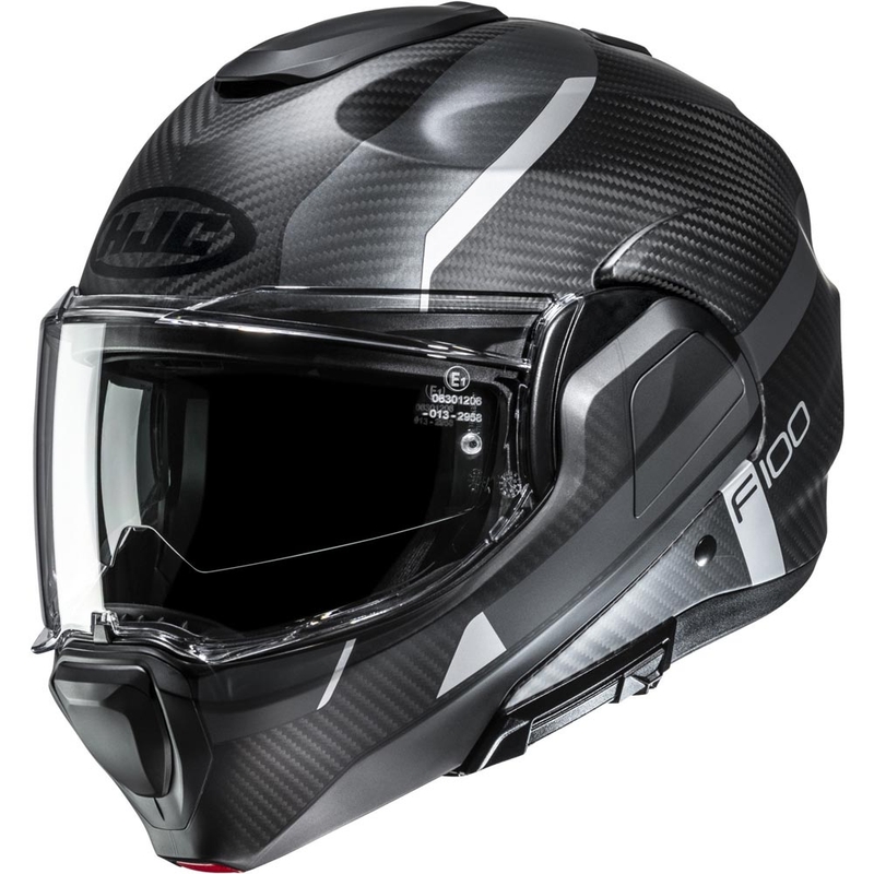 Κράνος μοτοσικλέτας HJC F100 Carbon Askan MC5SF μαύρο-γκρι-ασημί