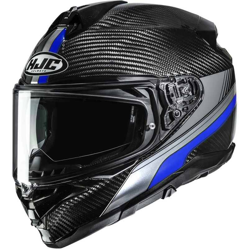 Κράνος μοτοσικλέτας HJC F72 Carbon Eos MC2 full face μαύρο-μπλε