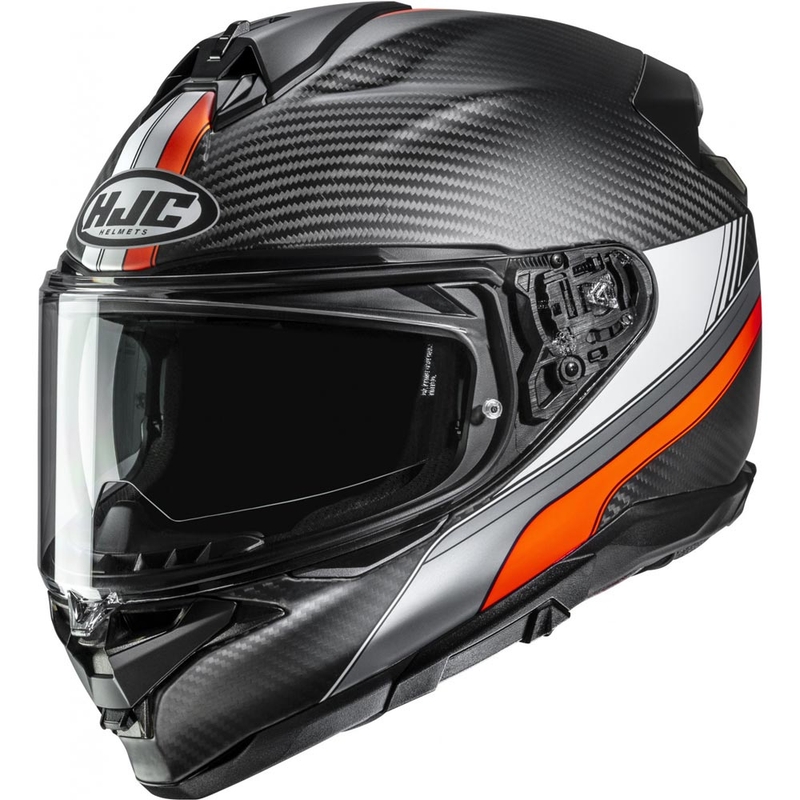 Κράνος μοτοσικλέτας full face HJC F72 Carbon Eos MC6HSF μαύρο-πορτοκαλί