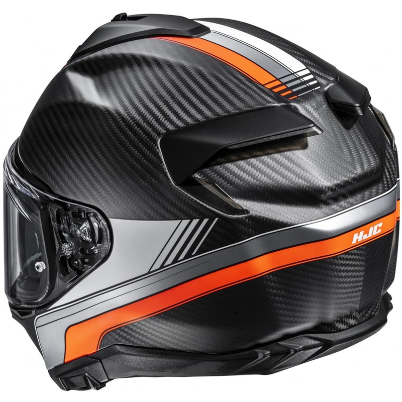 Κράνος μοτοσικλέτας full face HJC F72 Carbon Eos MC6HSF μαύρο-πορτοκαλί