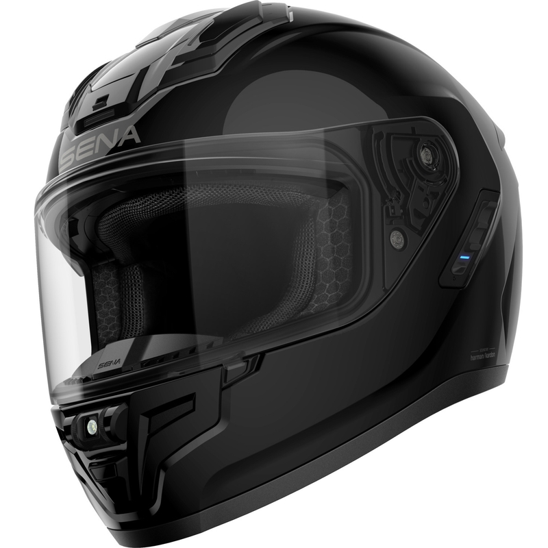 Κράνος μοτοσικλέτας SENA Phantom full face με ενδοεπικοινωνία, μαύρο