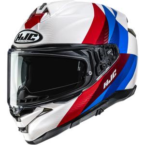 Κράνος μοτοσικλέτας full face HJC F72 Racero MC21 λευκό-κόκκινο-μπλε