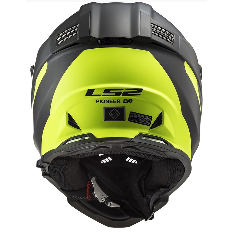 Κράνος Enduro LS2 MX436 Pioneer EVO Router μαύρο-κίτρινο φλούο
