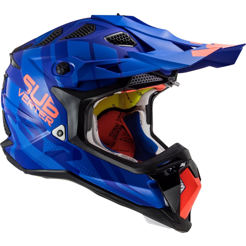 Motokrosová přilba LS2 MX470 Subverter Troop modro-oranžová výprodej