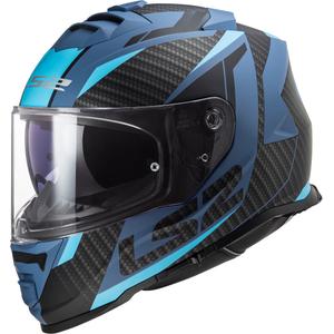 LS2 FF800 Storm Racer μαύρο και μπλε ενσωματωμένο κράνος μοτοσικλέτας