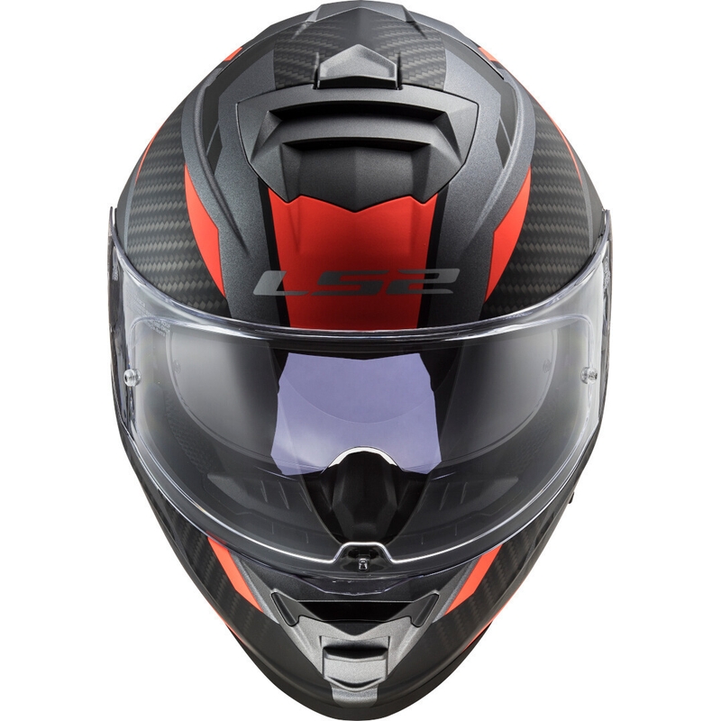 LS2 FF800 Storm Racer τιτάνιο-φλούο πορτοκαλί ενσωματωμένο κράνος μοτοσικλέτας