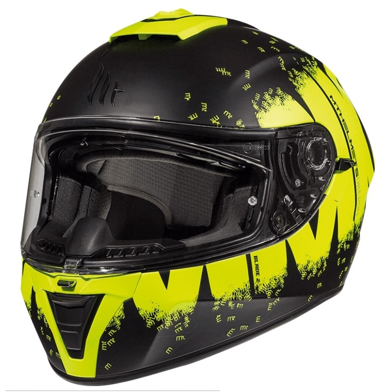 Integrální přilba na motorku MT Blade 2 SV Oberon černo-fluo žlutá - II. jakost