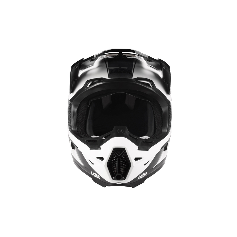 Motokrosová přilba Lazer X9 Iron bílo-černo-stříbrná