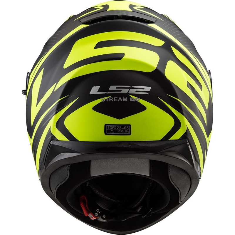LS2 FF320 Stream Evo Jink μαύρο-φλούο κίτρινο ενσωματωμένο κράνος μοτοσικλέτας