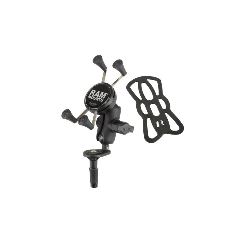 RAM Mounts X-Grip στήριγμα κινητού τηλεφώνου με βάση λαιμού για το τιμόνι μοτοσικλέτας