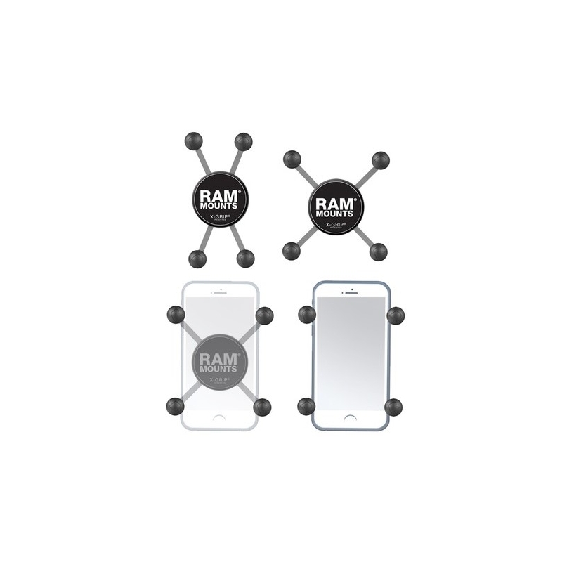 Βάση κινητού τηλεφώνου γενικής χρήσης RAM Mounts X-Grip με σφαιρικό πείρο 1"