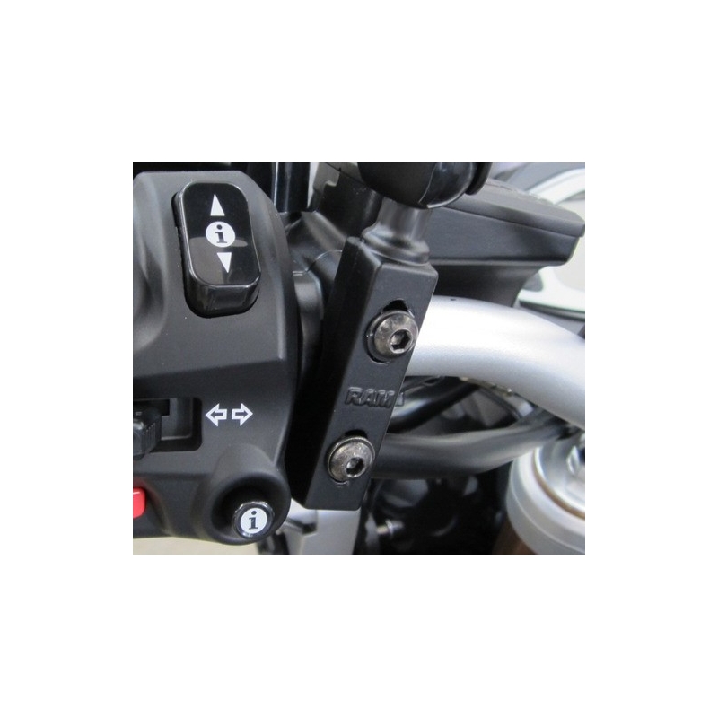RAM Mounts με πείρο 1" για μανίκι μοτοσυκλέτας φρένου/μοχλού συμπλέκτη