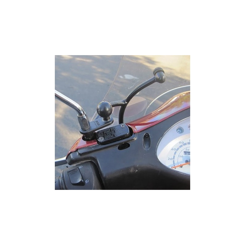 Úchyt RAM Mounts s 1" čepem na zpětné zrcátko motocyklu s průměrem do 11 mm výprodej