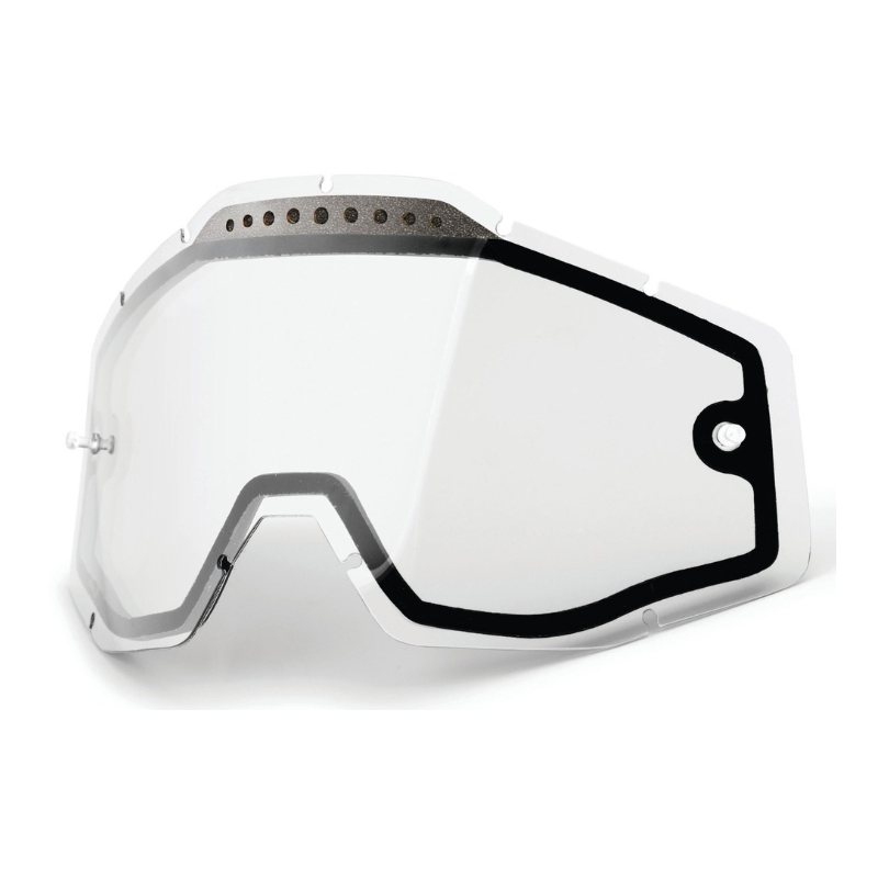 Διπλό διαφανές plexi για γυαλιά motocross 100% Racecraft/Accuri/Strata