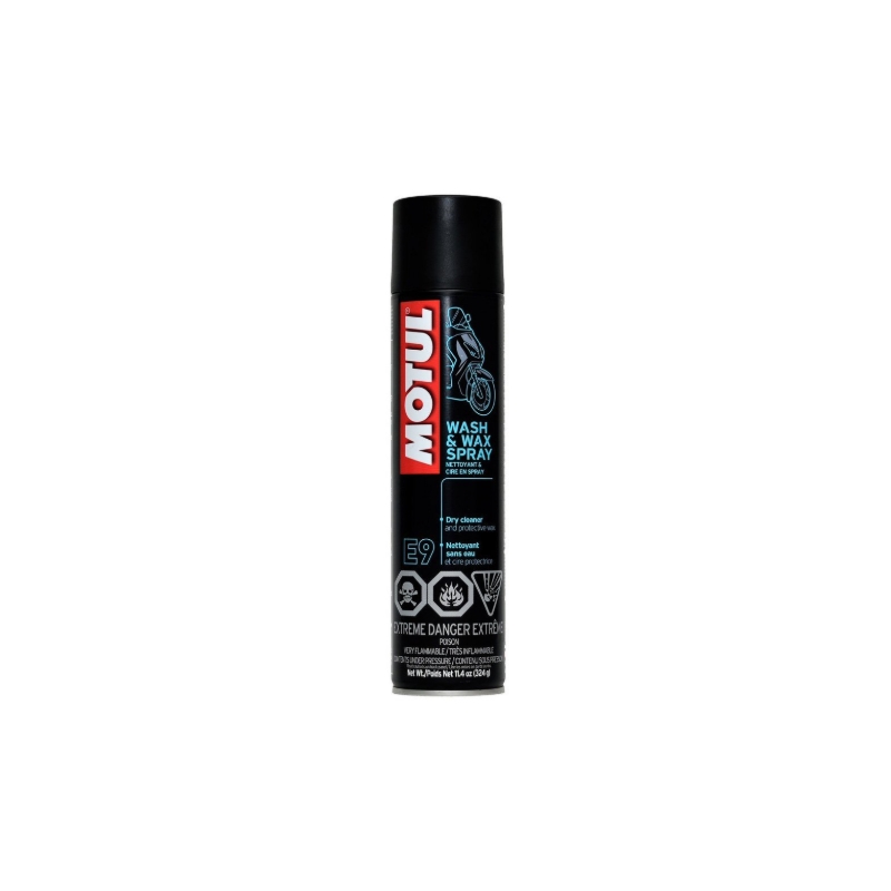 Σπρέι περιποίησης πλαστικών Motul E9 Wash Wax 400 ml
