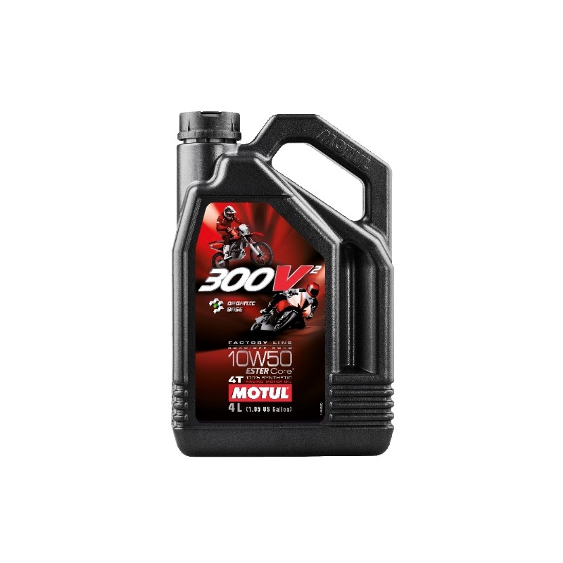 Λάδι Motul 300V² 4T FL Δρόμου/Εκτός Δρόμου 10W50 4 l