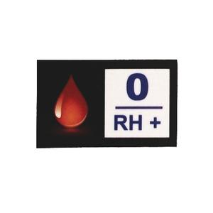 Αυτοκόλλητο με ομάδα αίματος 0 RH+