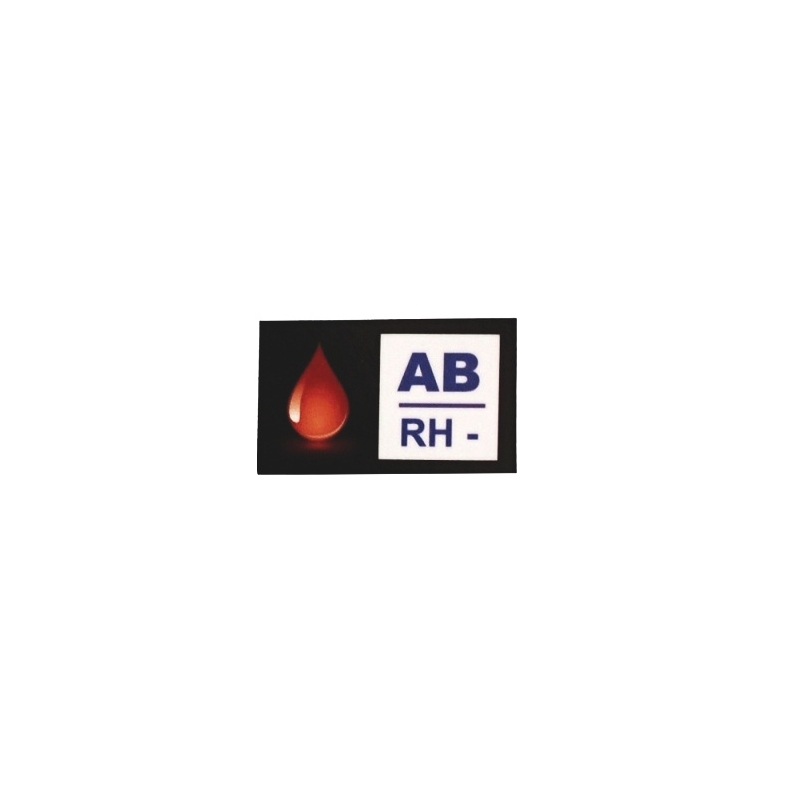 Αυτοκόλλητο ομάδας αίματος AB RH-