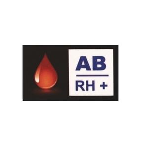 Αυτοκόλλητο ομάδας αίματος AB RH+