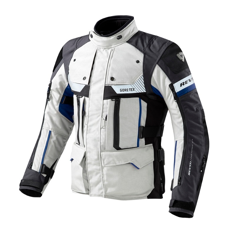Bunda na motorku Revit Defender Pro GTX šedo-modrá výprodej